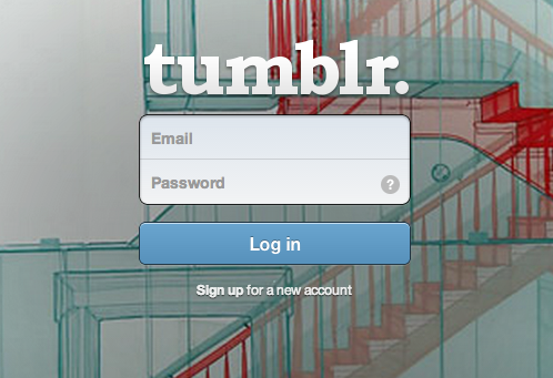 Insert Image Sign Up With Your Email Password and Username on Tumblr 