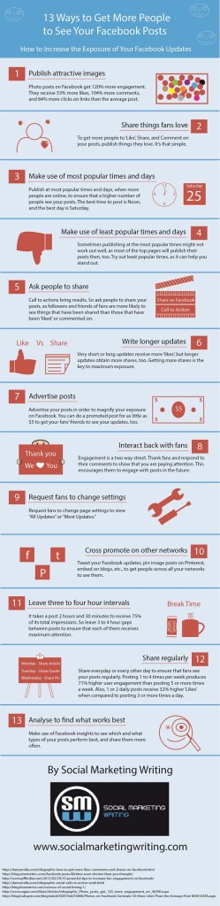 13 Ways to Get More People to See Your Facebook Posts [Infographic]