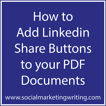 How to Add Linkedin Share Buttons to your PDF Documents