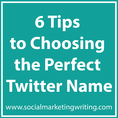 6 Tips to Choosing the Perfect Twitter Name