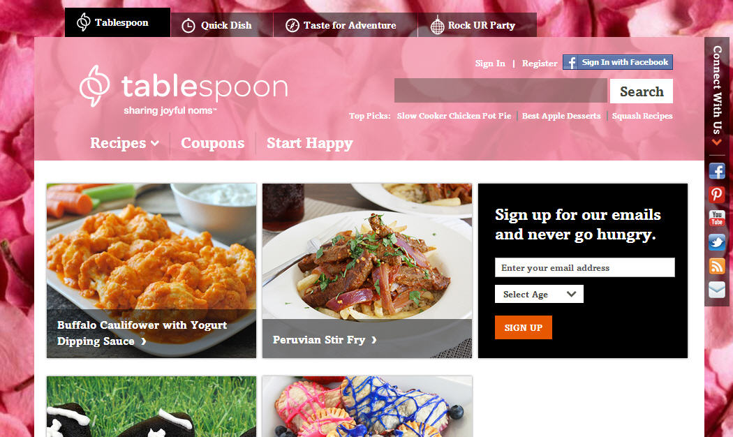General Mills Tablespoon Homepage