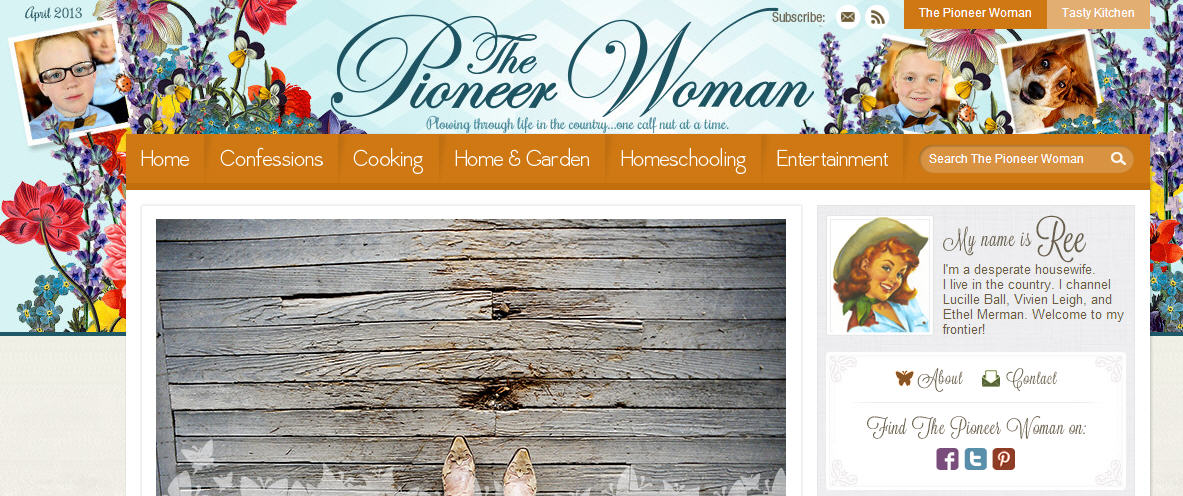 The Pioneer Woman Website