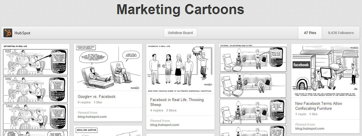 Create a Board Where You Share Funny Images and Cartoons