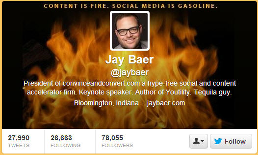 Jay Baer Twitter Account