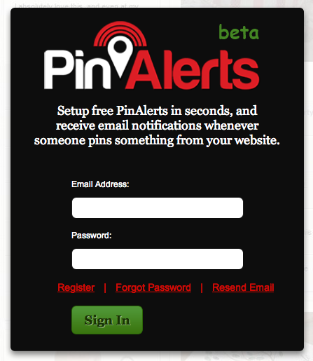 Pin Alerts Informs You When Something is Pinned From Your SIte