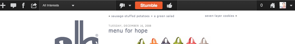 Like, Dislike and Stumble Pages on StumbleUpon