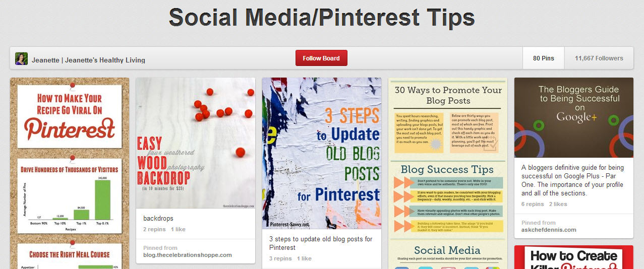 Social Media Pinterest Tips on Pinterest