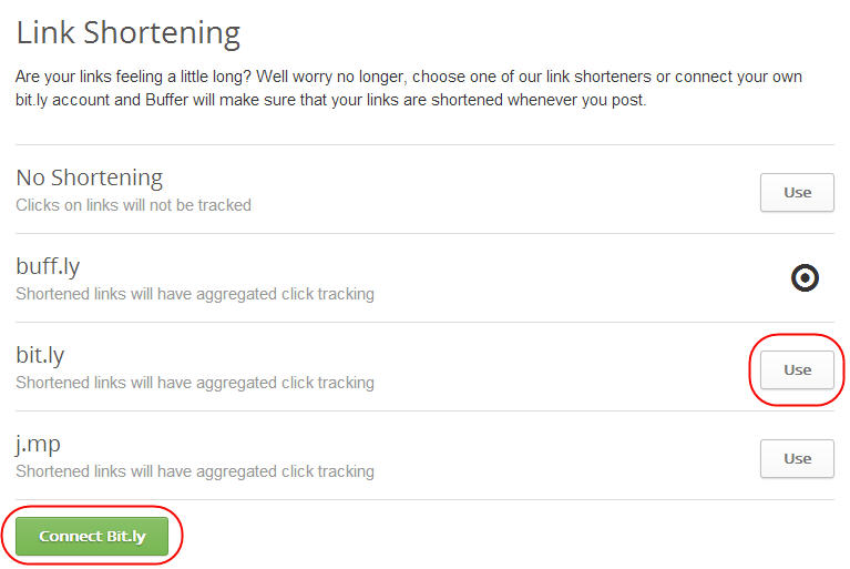 Shorten URLs on Buffer Automatically With Bitly