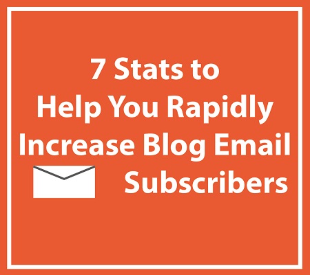 7 Stats to Help You Rapidly Increase Blog Email Subscribers