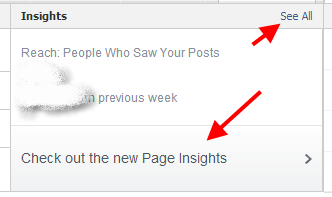 Visit Facebook Page Insights