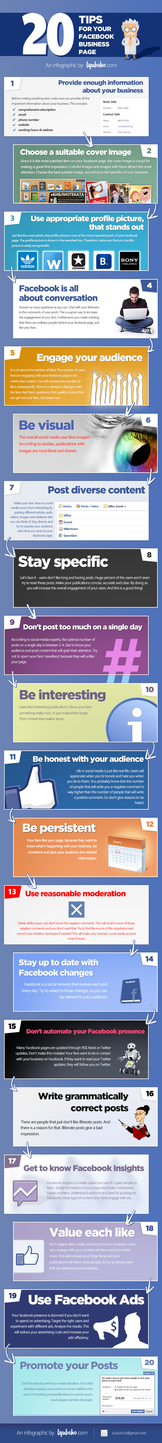 20 Facebook Tips to Enhance Your Page Presence [Infographic]