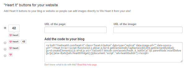 Add the Heart It Button to Your Website and Blog and Get Started on We Heart It