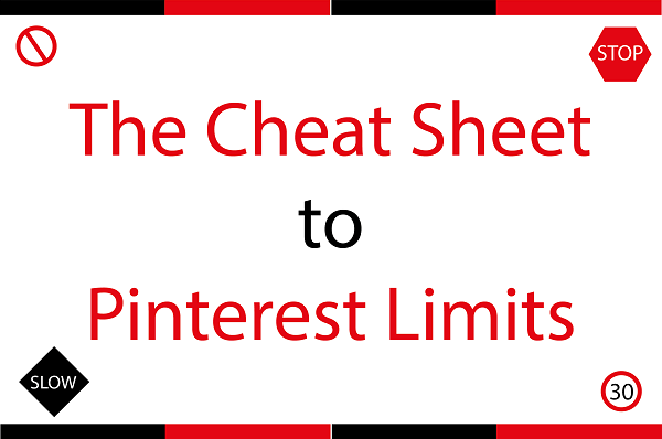 An Infographic on the Limits on Pinterest