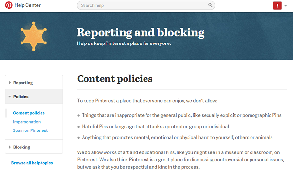 Violating Content Policies Can Result in a Suspended Pinterest Account