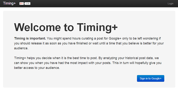Use Timing+ to Find Your Best Time to Post on Google+