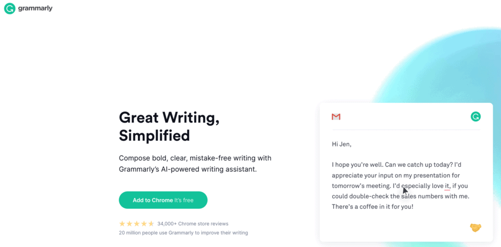 use grammarly to improve writing