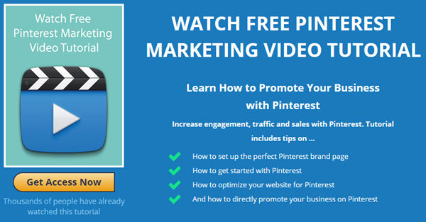 Pinterest Video Tutorial Page