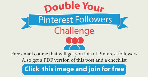 Double Your Pinterest Followers Challenge