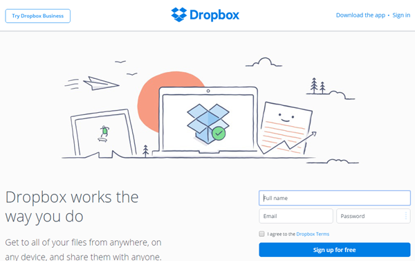 dropbox social media marketing productivity tool