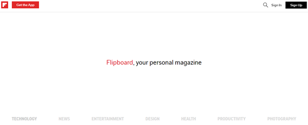 flipoard social media productivity tool