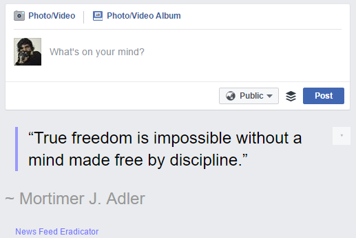 news feed eradicator social media productivity tool