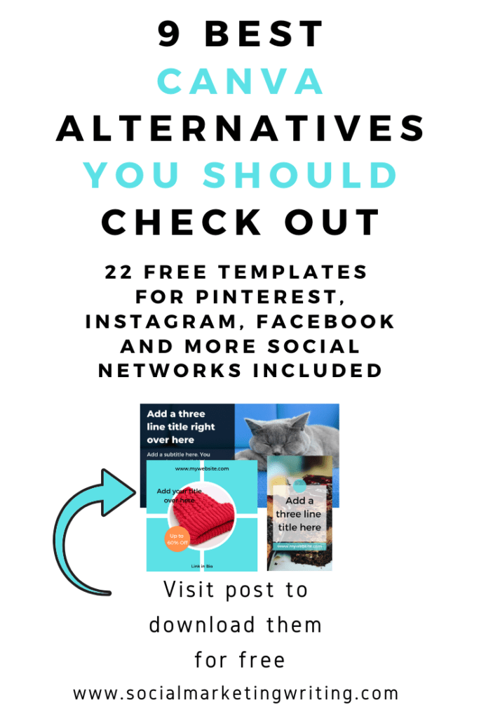 9 Best Canva Alternatives You Should Check Out #canva #pinterest #graphicdesign #blog #blogging #marketing #design #tools #apps #images #visuals