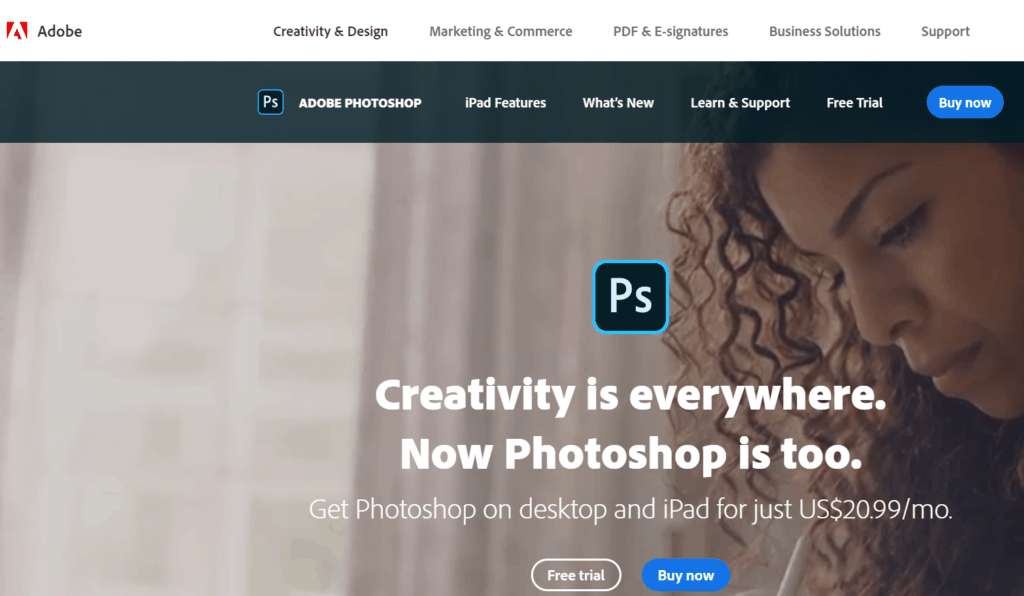 adobe photoshop is a good alternative for canva