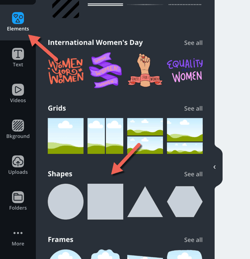 adding an overlay in canva