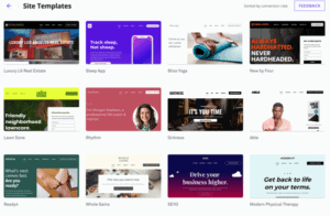 leadpages website templates