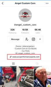 share links with your tiktok followers