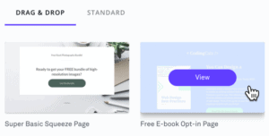 view leadpages template