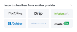 drip vs convertkit easy import of subscribers