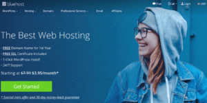 bluehost wordpress hosting service
