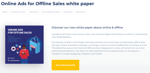 online ads for offline sales white paper