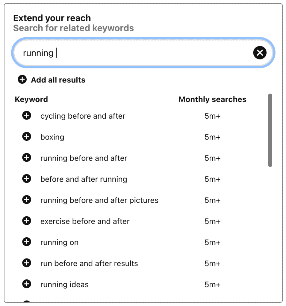 keyword research for pinterest board names