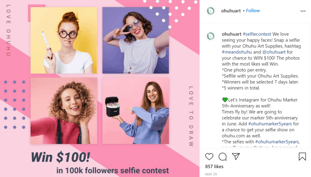 social media contest example