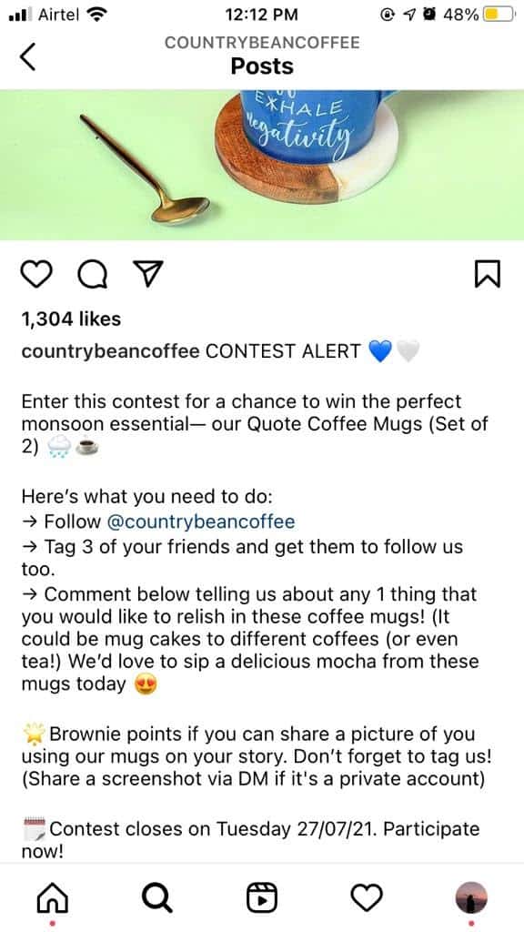 instagram story challenge