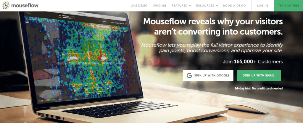 mouseflow funnelytics competitor