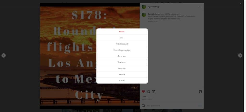 Add alt text to Instagram images