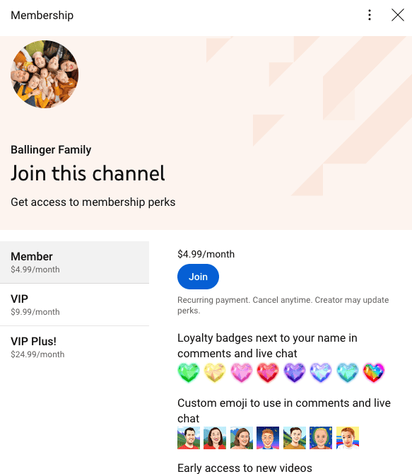 Get fans to subscribe to the paid version of your channel